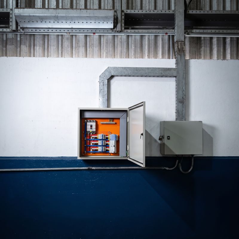 Painel elétrico instalado em campo
